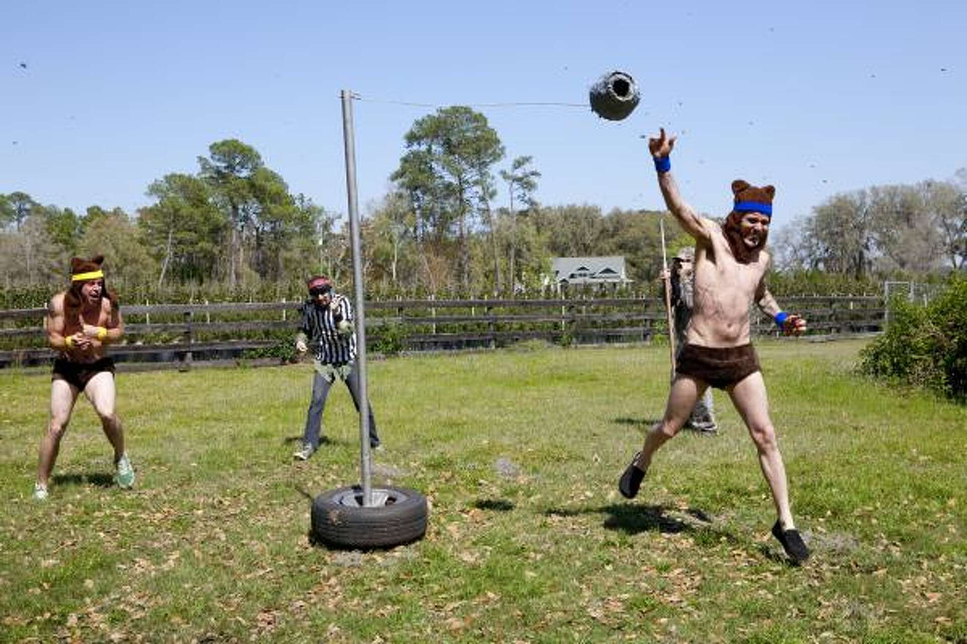 The Jackass 3D sketch "Bee Tetherball," which is exactly what it sounds like.